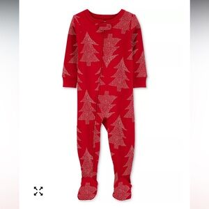 Carter’s one piece cotton footed pajamas, 3T, NEW